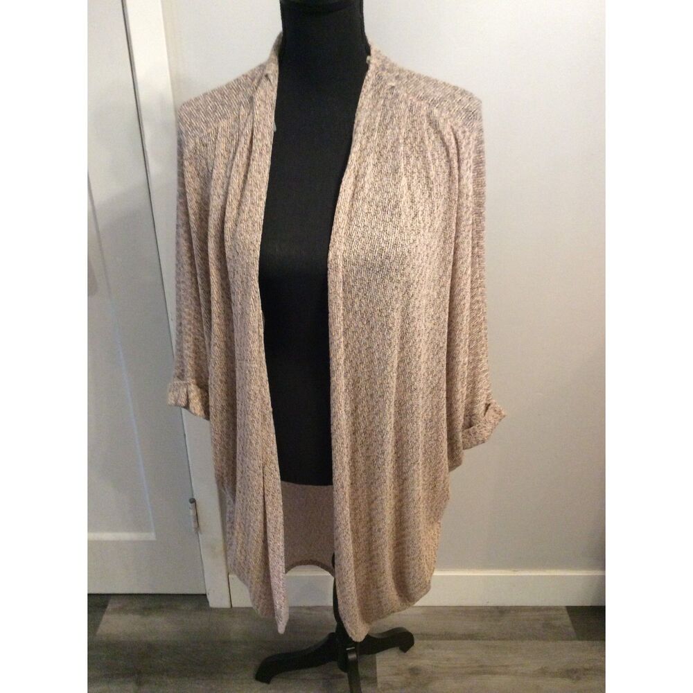 Open Cardigan LUSH Sweater Large L Short Sleeve
